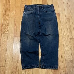 Men's Relaxed Fit Dark Blue Jeans